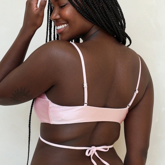 NWT Pacsun Dippin Daisy's Pink Pearl Swim Top (L) - Picture 3 of 9